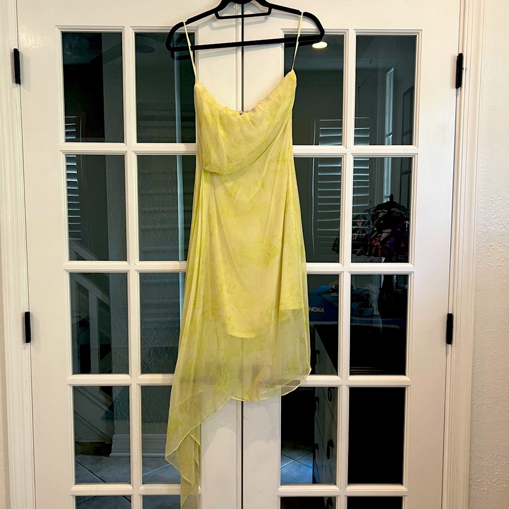 Robert Rodriguez Strapless Yellow Dress